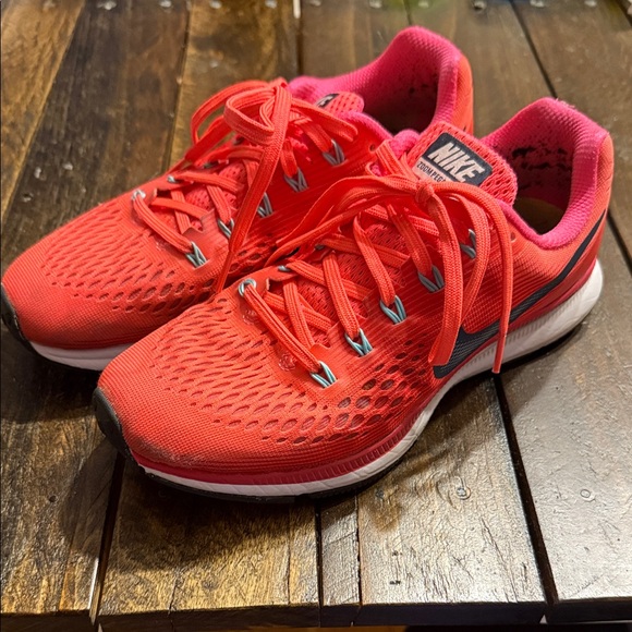 Nike Women's Athletic Shoes - Bright Orange and Pink - Picture 1 of 5